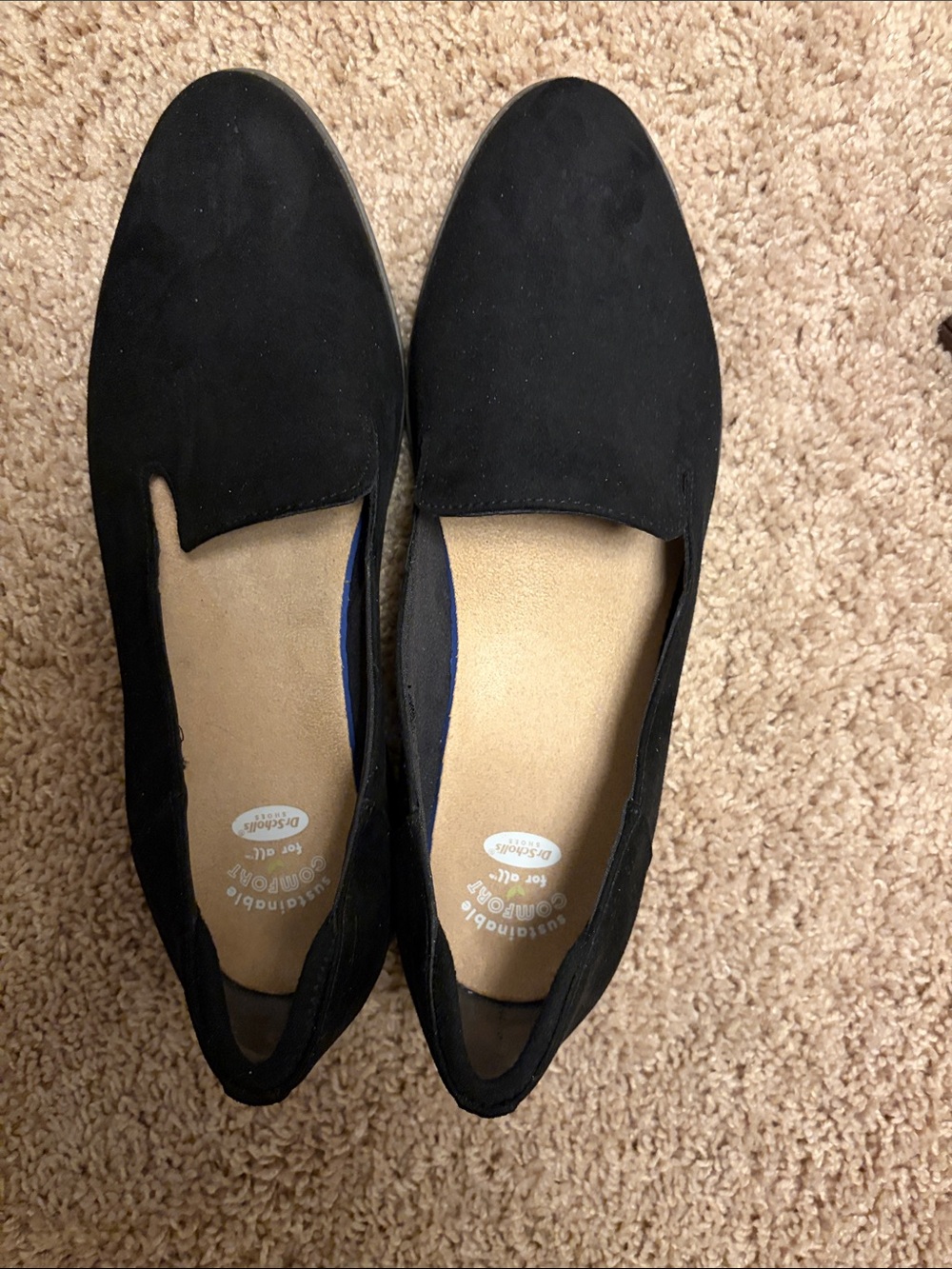 Black Women's Slip-On Comfort Flats Size 11